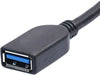 0.3m (30cm) Black USB 3.0 Type-A Male to Female Extension Cable