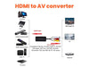 USB Powered HDMI to AV Converter - 3x RCA Male Connectors, NTSC/PAL Switch, 1080P Support