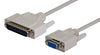 2m Female DB9 to Male DB25 PC AT Serial Printer Cable