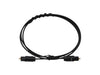 1m Black Optical SPDIF TOSLINK Digital Audio Cable - 2.2mm OD, High Fidelity