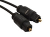 1m Black Optical SPDIF TOSLINK Digital Audio Cable - 2.2mm OD, High Fidelity