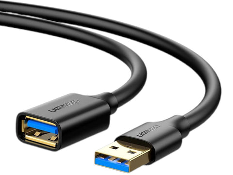 3m Black USB 3.0 Type-A Male to Female Extension Cable