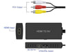 USB Powered HDMI to AV Converter - 3x RCA Male Connectors, NTSC/PAL Switch, 1080P Support