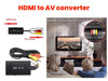 USB Powered HDMI to AV Converter - 3x RCA Male Connectors, NTSC/PAL Switch, 1080P Support