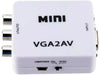 'VGA2AV' VGA and 3.5mm Audio to Composite (CVBS) RCA Audio & Video Converter