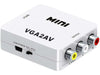 'VGA2AV' VGA and 3.5mm Audio to Composite (CVBS) RCA Audio & Video Converter