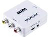 'VGA2AV' VGA and 3.5mm Audio to Composite (CVBS) RCA Audio & Video Converter