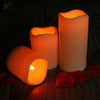 3 Piece Colour LED Candle Set with Remote Control