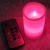 3 Piece Colour LED Candle Set with Remote Control