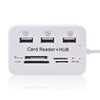 Memory Card Reader with built-in 3 Port USB 2.0 Hub - techexpress nz