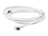 3m White Male to Male PAL RF Cable