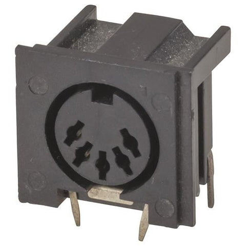 5 Pin RIGHT ANGLE PCB MOUNT DIN Socket - techexpress nz