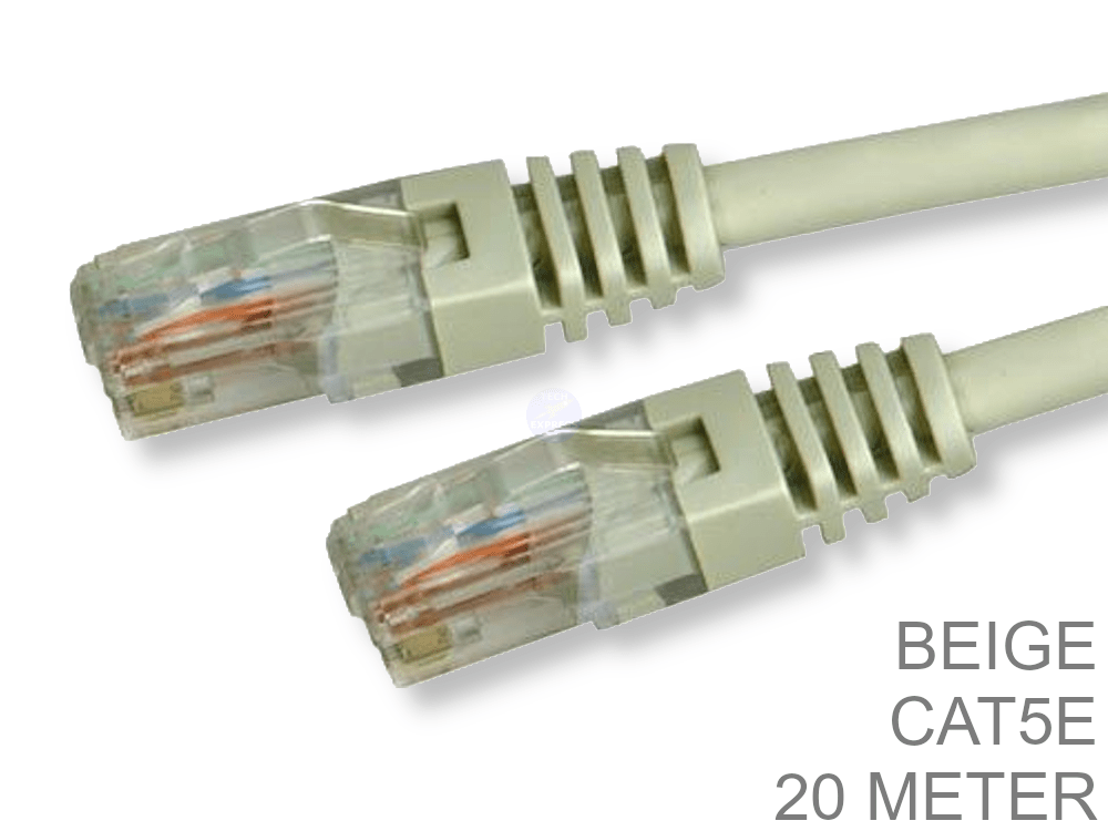 20M Yellow RJ45 Ethernet CAT5e Network Router Cable Internet LAN Patch Lead