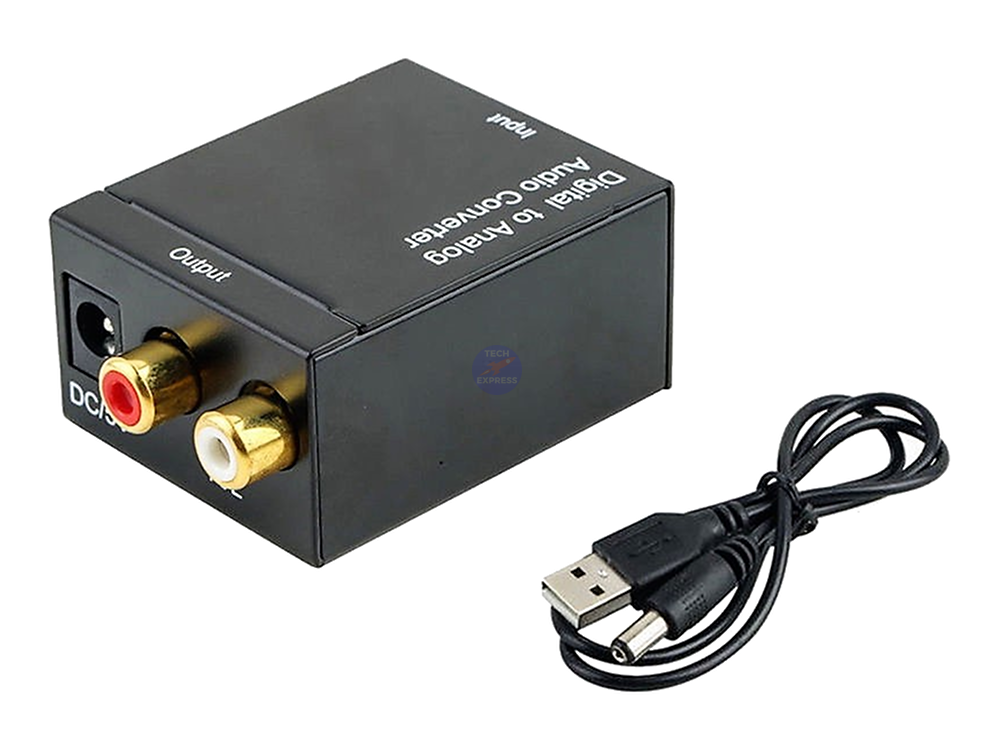 Digital S/PDIF to Stereo Analog RCA Audio Converter