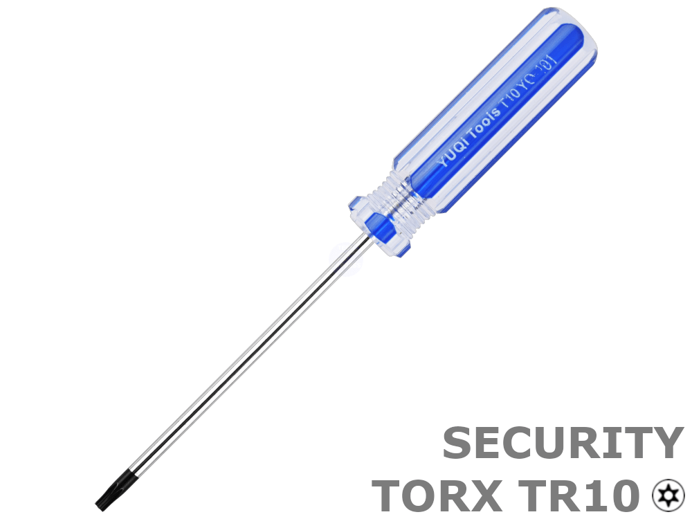 Torx TR 10 TR10 Tamper-Resistant Pin-in Hollow Tip Security Bit
