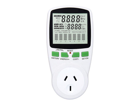 Mains Power Meter Monitor for Home Appliances in New Zealand